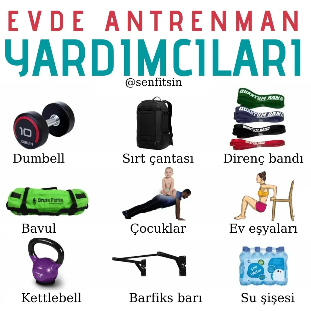 Minimal ekipmanlı spor programı: Evde 30 dakikada forma