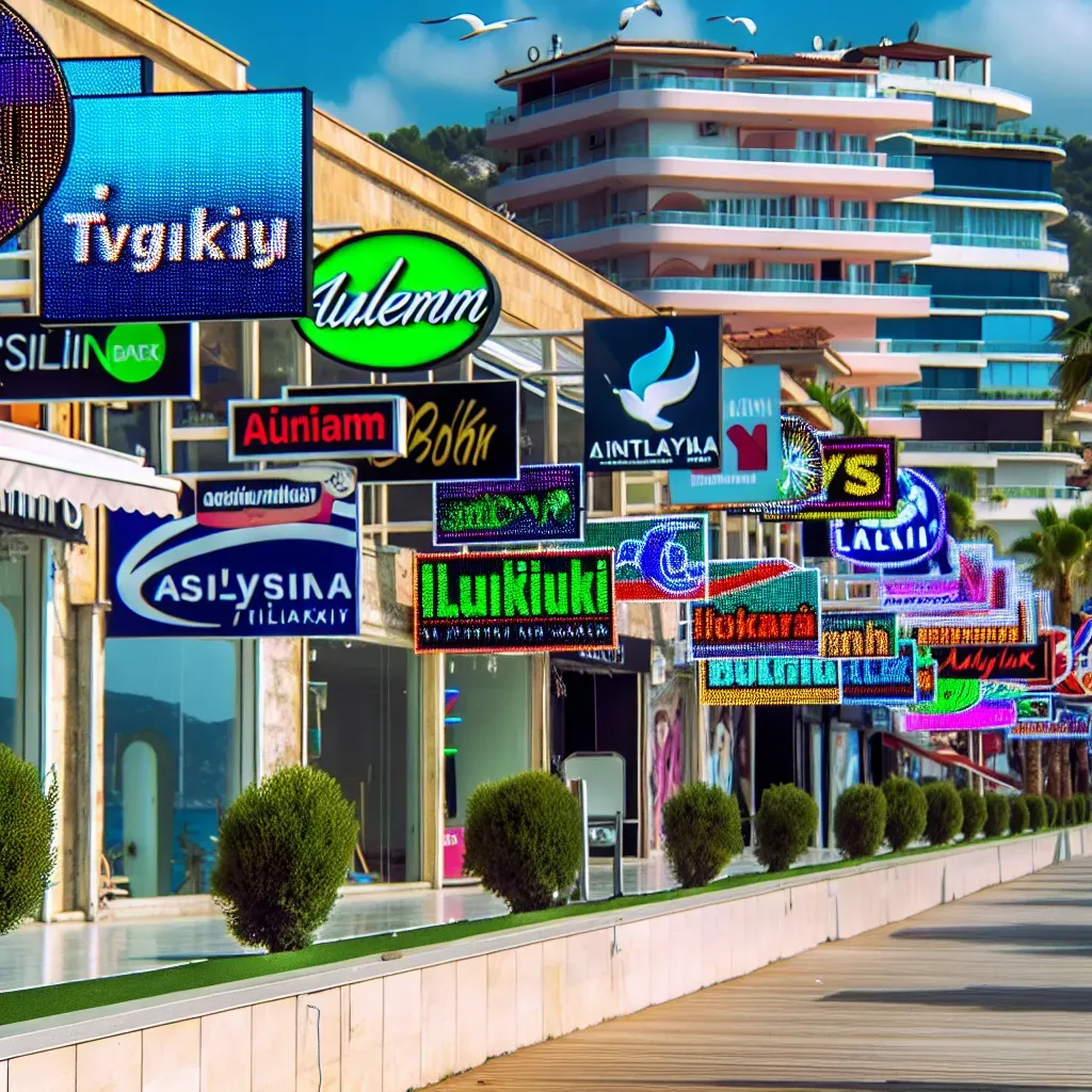 antalya reklam tabela modelleri: LED, neon ile dikkat çekin
