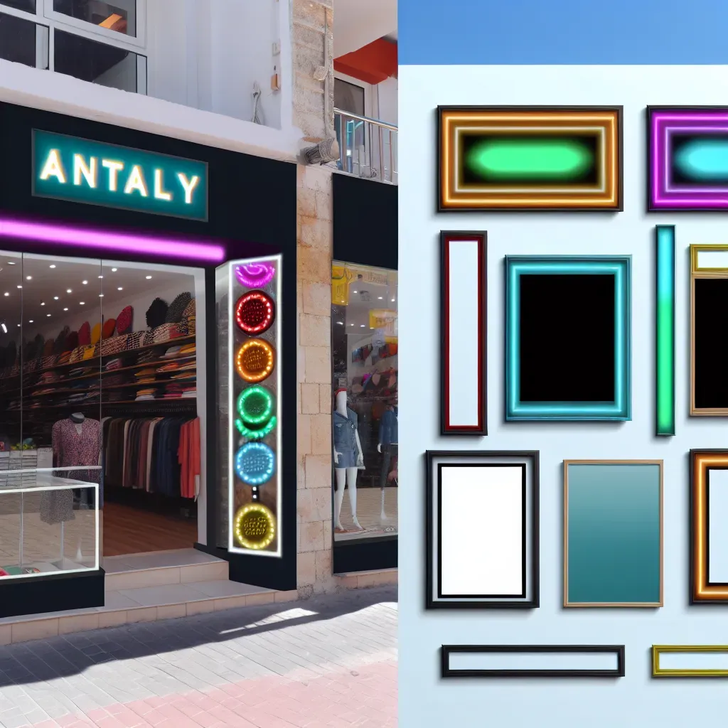 Antalya reklam tabela çeşitleri: LED ve çerçeveli çözümler